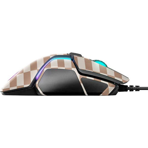 Neutral Checkered SteelSeries Rival 600 Gaming Mouse Skin