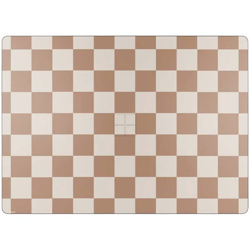 Neutral Checkered Surface Laptop 7 15in Skin