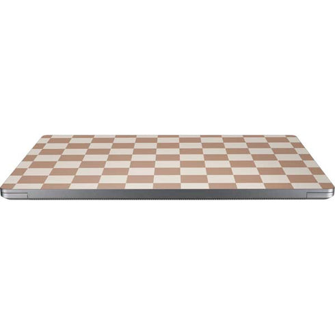Neutral Checkered Laptop Skins