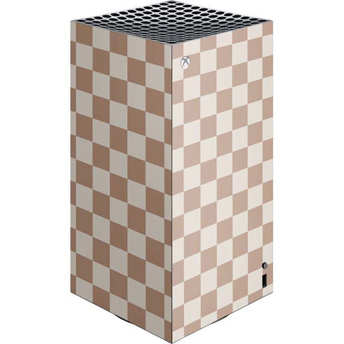 Neutral Checkered XBox Series X Digital Edition Console Skin