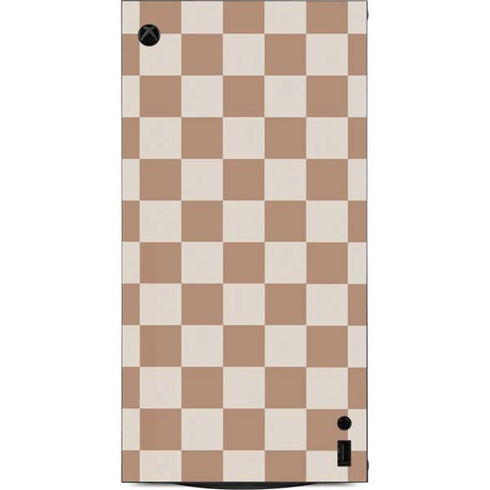 Neutral Checkered XBox Series X Digital Edition Console Skin