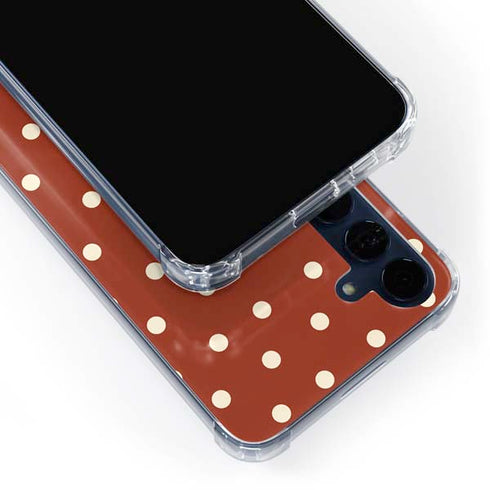 Neutral Polka Dots Galaxy A55 5G Clear Case