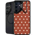 Neutral Polka Dots Galaxy S25 Kickstand Case