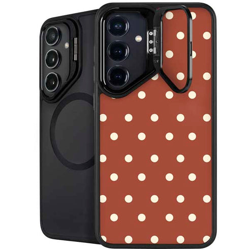 Neutral Polka Dots Galaxy S25 Plus Kickstand Case