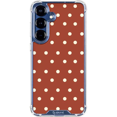 Neutral Polka Dots Galaxy S25 Clear Case