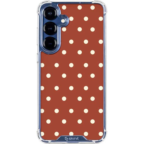 Neutral Polka Dots Galaxy S25 Plus Clear Case