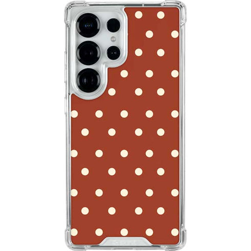 Neutral Polka Dots Galaxy S25 Ultra Clear Case