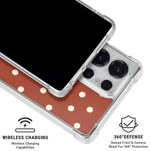 Neutral Polka Dots Galaxy S25 Ultra Clear Case