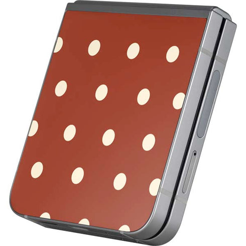 Neutral Polka Dots Galaxy Z Flip6 Skin