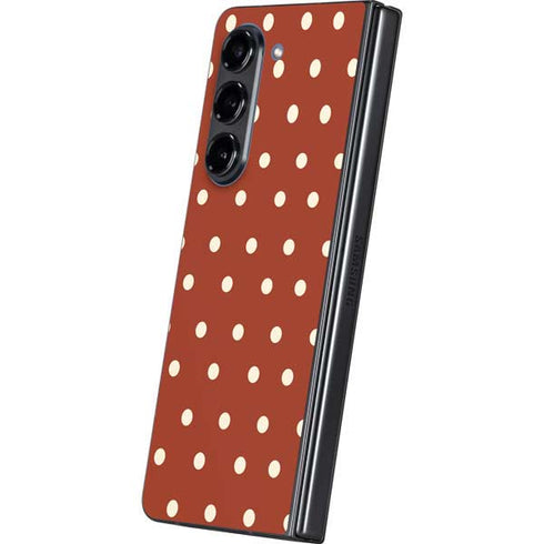 Neutral Polka Dots Galaxy Z Fold5 5G Skin