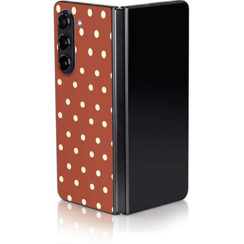 Neutral Polka Dots Galaxy Z Fold5 5G Skin