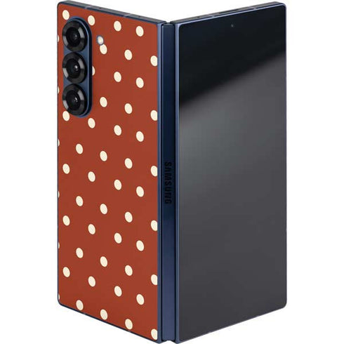 Neutral Polka Dots Galaxy Z Fold6 Skin