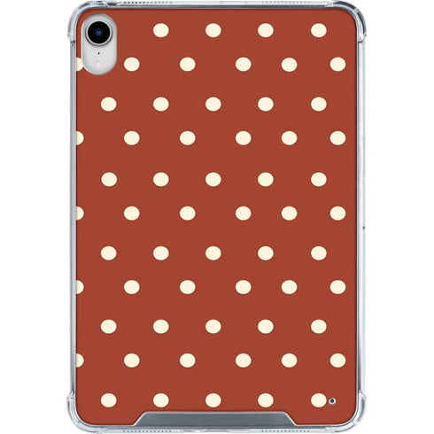 Neutral Polka Dots iPad 11th Gen (2025) Clear Case