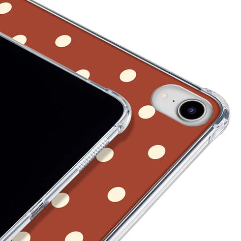 Neutral Polka Dots iPad 11th Gen (2025) Clear Case