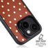 Neutral Polka Dots iPhone 15 Kickstand Case