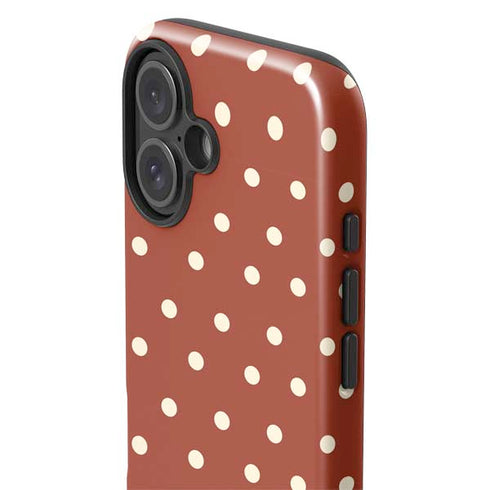 Neutral Polka Dots iPhone 16 Plus Impact Case