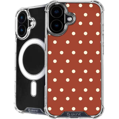 Neutral Polka Dots iPhone 16 Plus MagSafe Case