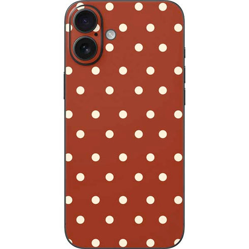 Neutral Polka Dots iPhone 16 Plus Skin