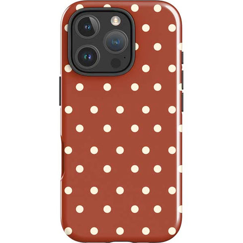 Neutral Polka Dots iPhone 16 Pro Max Impact Case