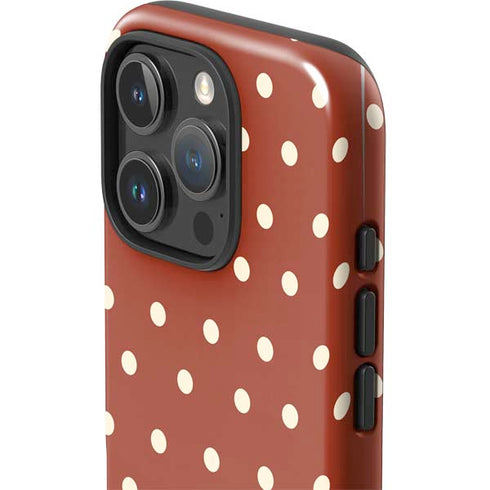 Neutral Polka Dots iPhone 16 Pro Max Impact Case