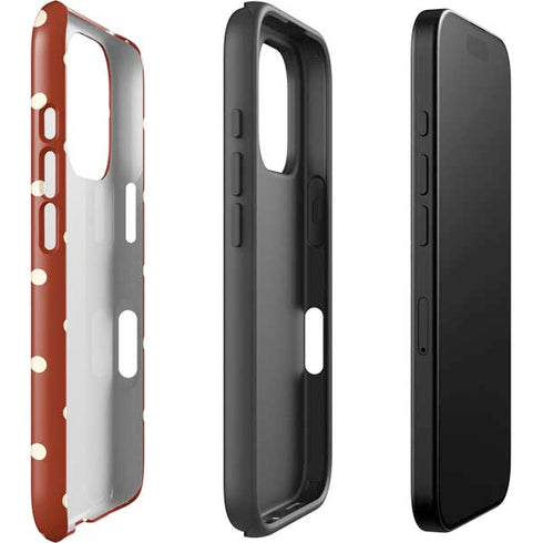 Neutral Polka Dots iPhone 16 Pro Max Impact Case