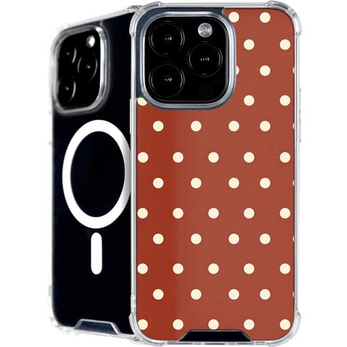 Neutral Polka Dots iPhone 16 Pro Max MagSafe Case