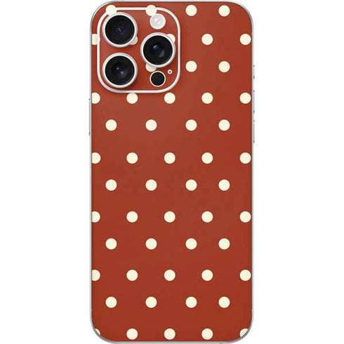 Neutral Polka Dots iPhone 16 Pro Max Skin