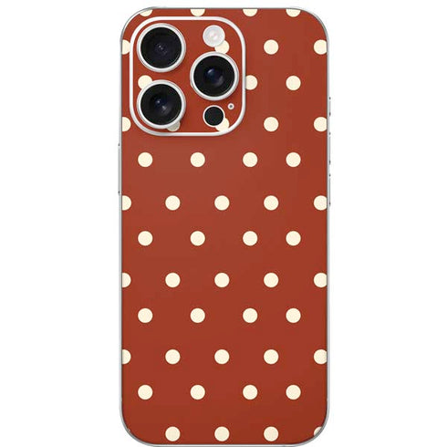 Neutral Polka Dots iPhone 16 Pro Skin