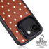 Neutral Polka Dots iPhone 16e Kickstand Case