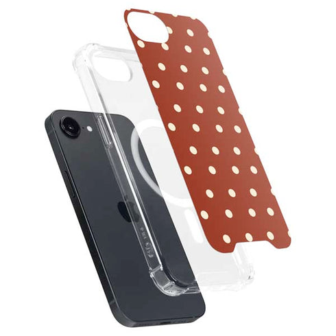Neutral Polka Dots iPhone 16e MagSafe Case