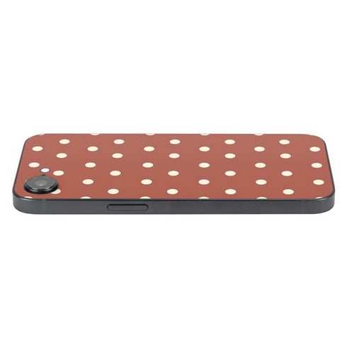 Neutral Polka Dots iPhone 16e Skin