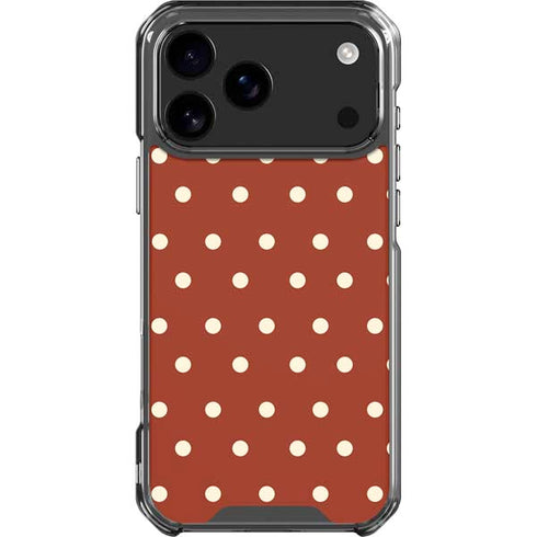 Neutral Polka Dots iPhone 18 Pro Max Clear Case