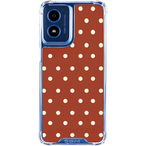 Neutral Polka Dots Moto G 5G (2024) Clear Case