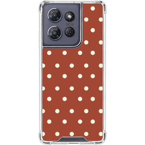 Neutral Polka Dots Moto G Stylus 5G (2025) Clear Case
