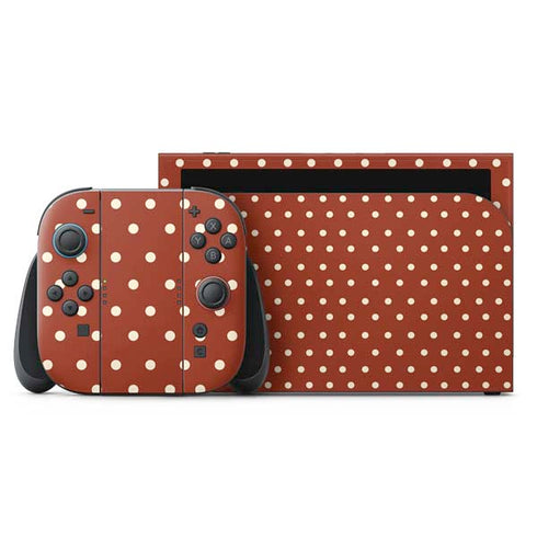 Neutral Polka Dots Nintendo Skins