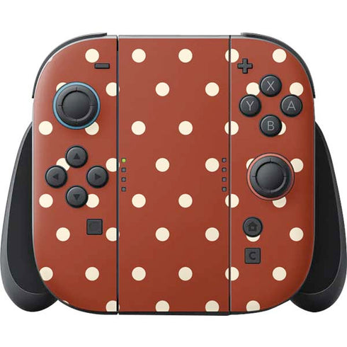 Neutral Polka Dots Nintendo Skins