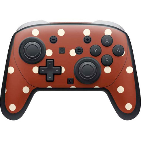 Neutral Polka Dots Nintendo Switch 2 (2025) Pro Controller Skin