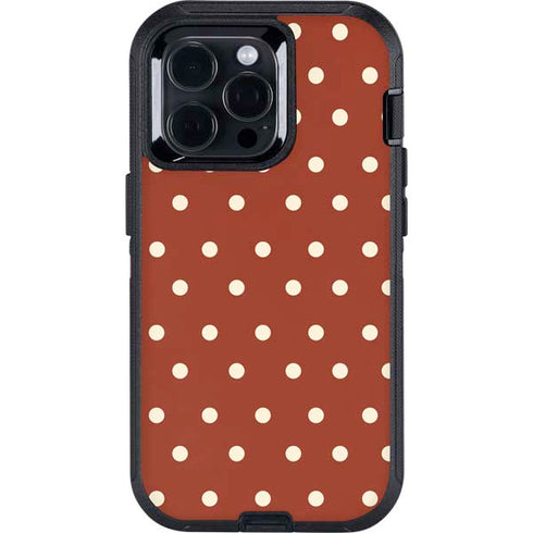 Neutral Polka Dots Otterbox Defender iPhone Skin