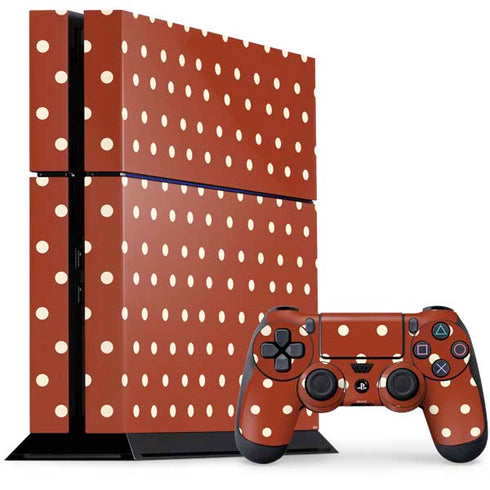 Neutral Polka Dots PlayStation PS4 Skins