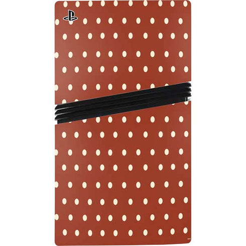 Neutral Polka Dots PS5 Pro Disk Console Skin
