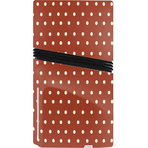 Neutral Polka Dots PS5 Pro Disk Console Skin