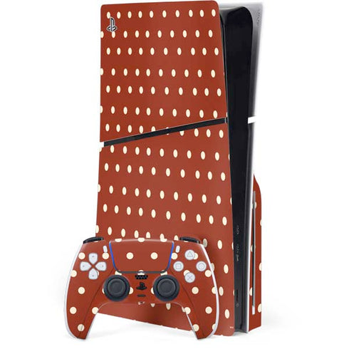 Neutral Polka Dots PlayStation PS5 Skins