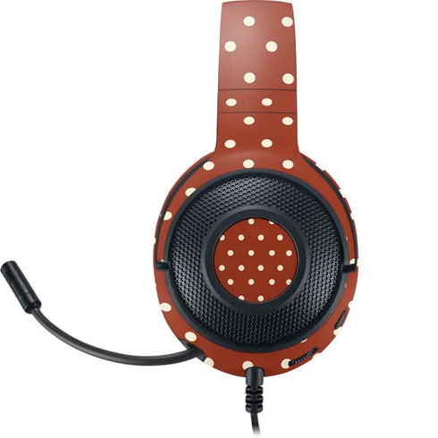 Neutral Polka Dots Razer Kraken X Skin