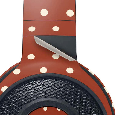 Neutral Polka Dots Razer Kraken X Skin