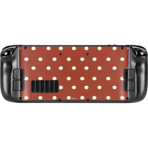 Neutral Polka Dots Steam Deck Handheld Gaming Computer Skin