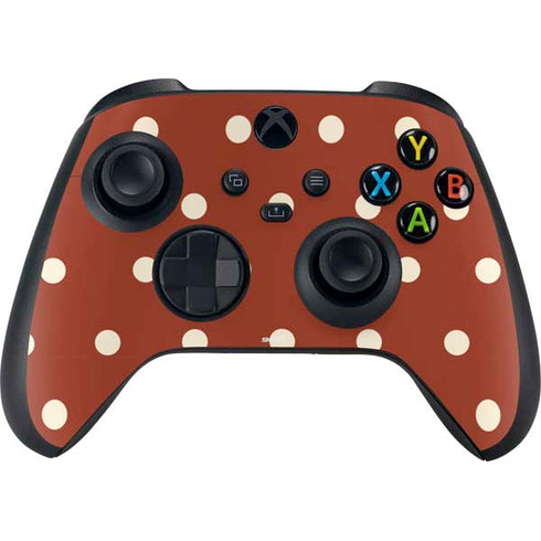 Neutral Polka Dots Xbox Series X Controller Skin