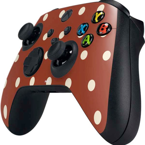Neutral Polka Dots Xbox Series X Controller Skin