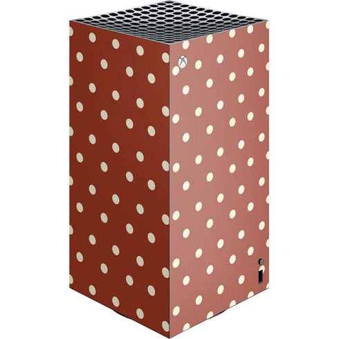 Neutral Polka Dots XBox Series X Digital Edition Console Skin