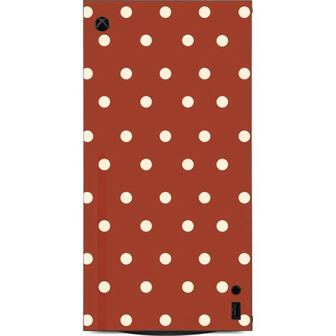 Neutral Polka Dots XBox Series X Digital Edition Console Skin