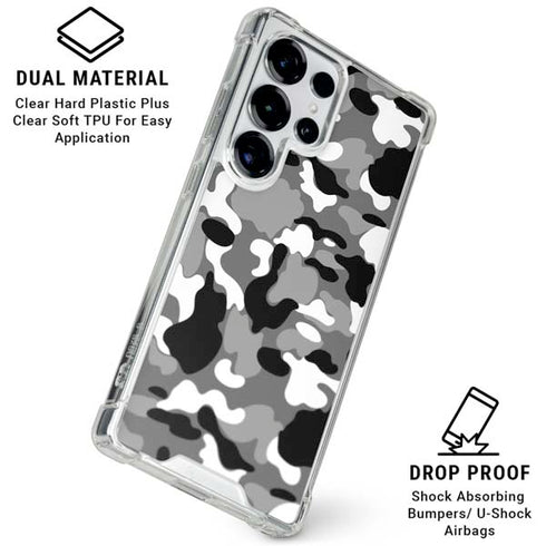 Neutral Street Camo Galaxy S25 Ultra Clear Case